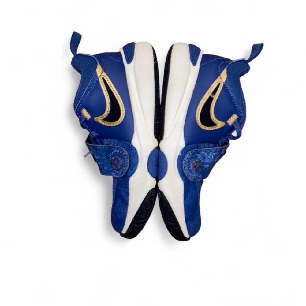Nike Air Penny 2 Kids Sneakers Blue and Gold